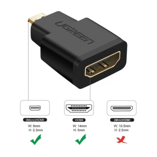 وصلة تحويل منفذ مايكرو HDMI - Image 2