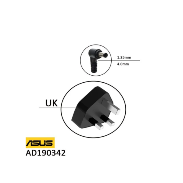 شاحن لابتوب اصلي ASUS 65W اسوس 19V - 3.42A - Image 2