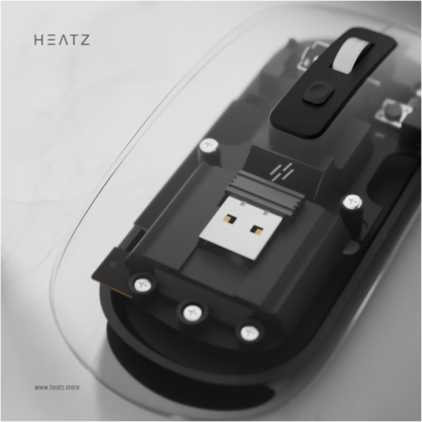 ماوس لاسلكية من هيتز شفافة heatz mouse zm17 - Image 2