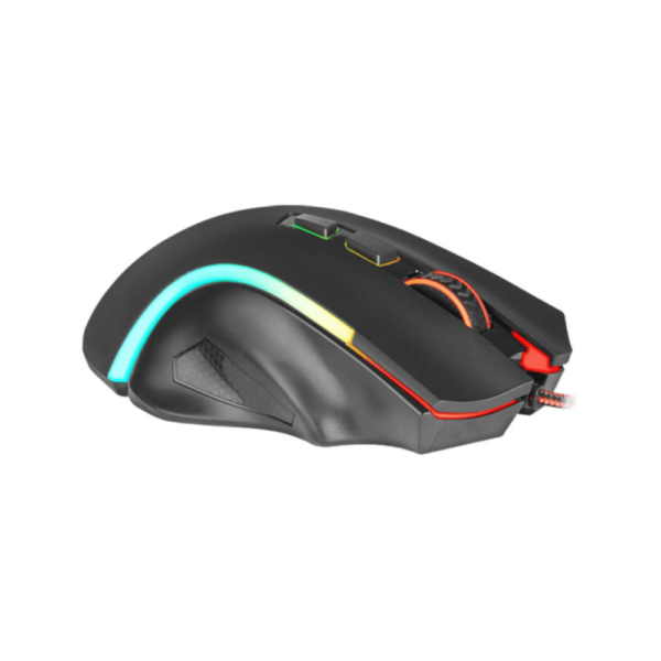 ريدراجون جريفين M607 ماوس قيمنق إضاءة RGB دقة 7200 DPI تقنية التوصيل USB - اسود - Image 2