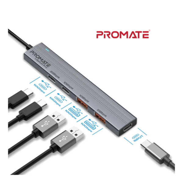 محور بيانات USB-C متعدد المنافذ بسرعة 10 جيجابت في الثانية