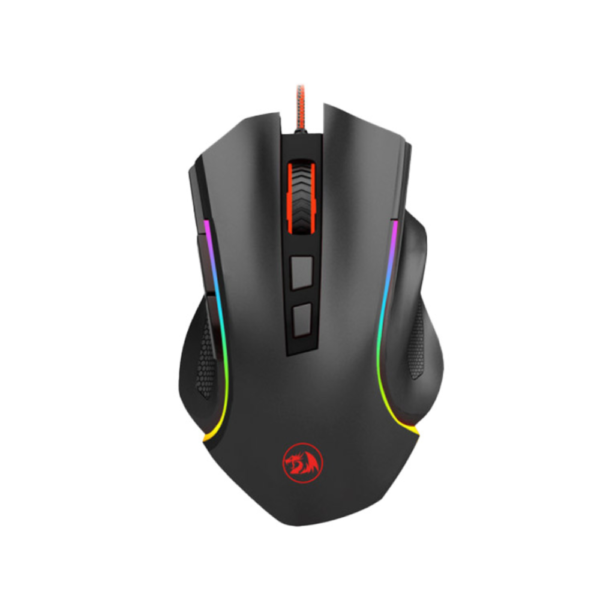 ريدراجون جريفين M607 ماوس قيمنق إضاءة RGB دقة 7200 DPI تقنية التوصيل USB - اسود